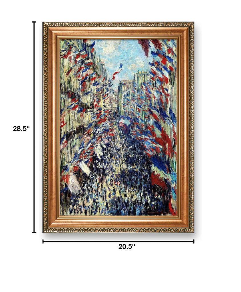 The Rue Montorgueil in Paris (30 June 1878) by Claude Monet