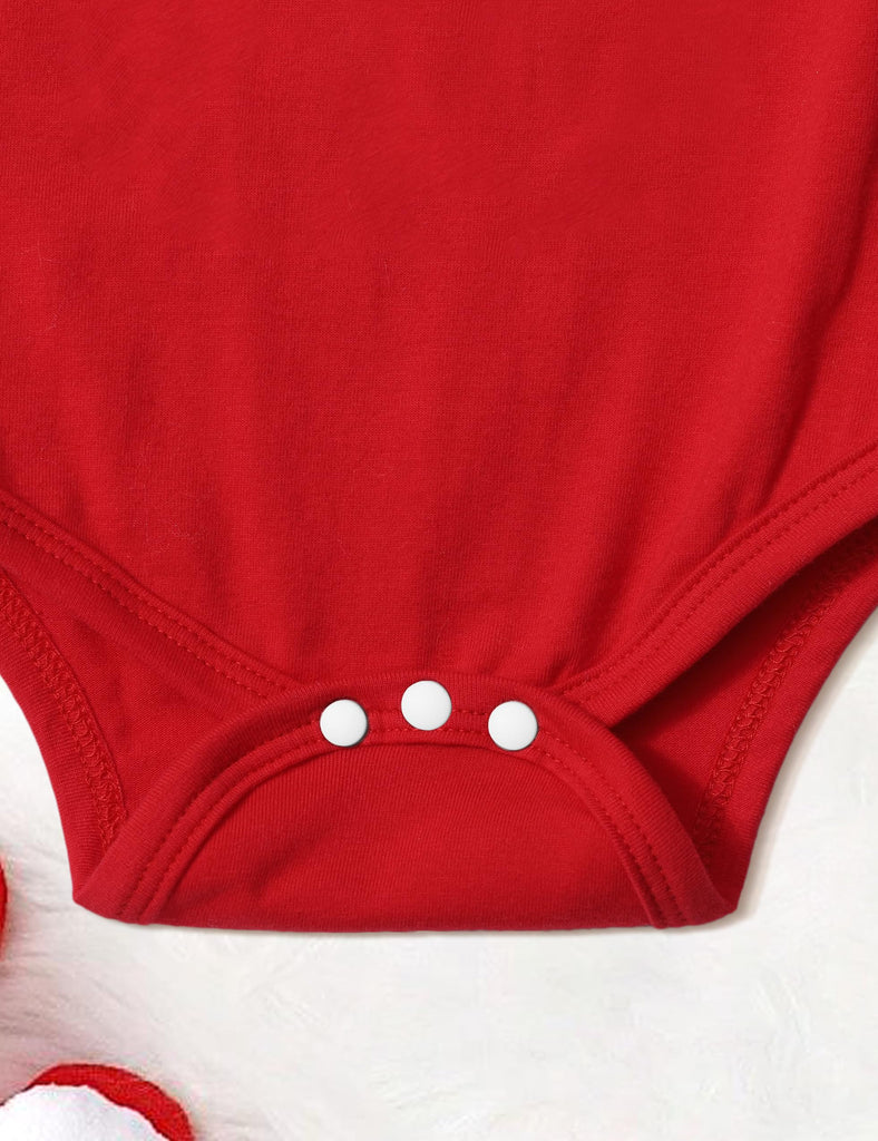 My First Christmas Baby Girl Outfit Snowman Print Romper Pant Sets