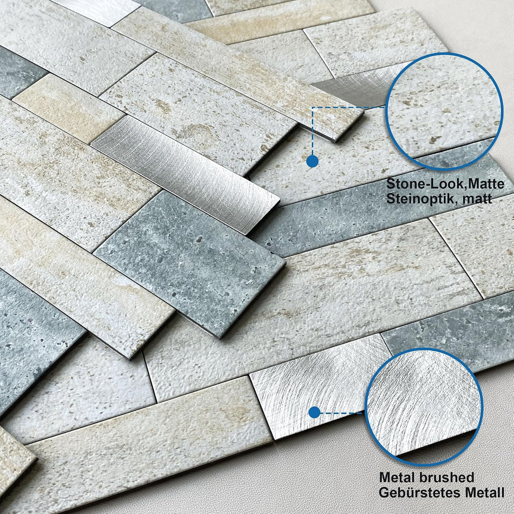 Peel Stick Backsplash Kitchen Wall Blue Green 10pcs