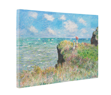 ART - Cliff Walk at Pourville, by Claude Monet - Oil painting Reproductions - Giclee Canvas Prints Wall Art Decor