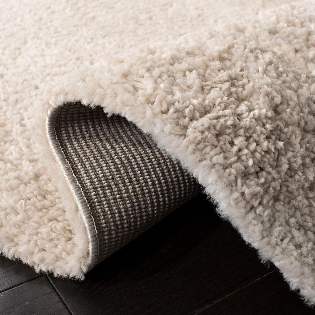 August Shag X-Large Area Rug - 12' x 15', Beige, Solid Design, Non-Shedding & Easy Care, 1.2-inch Thick