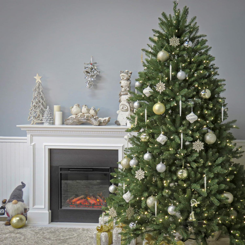 Tree Company 7.5ft Unlit Dunhill Fir Artificial Christmas Tree | 2,514 Tips, Includes Stand, Green