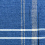 French Stripe Tabletop Collection Farmhouse Style Dining Table Linen Tablecloth, 60x84, Blue Chambra