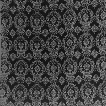 Velvet Flocked Damask Print Fabric by The Yard 58 Inch Wide/Victorian Gothic Fabric/Craft & Sewing Material (5 Yards