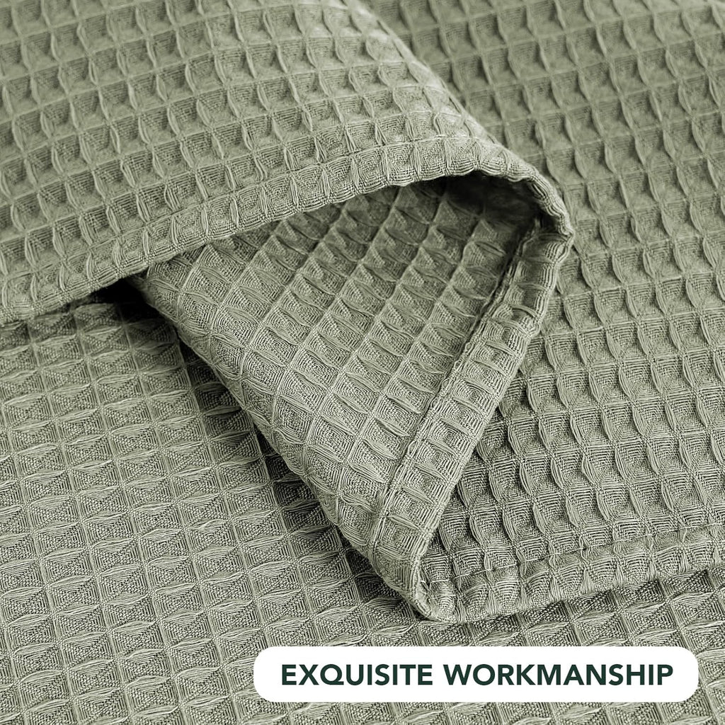 Rectangle Tablecloth Waffle Textured Waterproof Table Cloth Stain Resistant Wrinkle Free Washable De