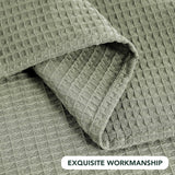 Rectangle Tablecloth Waffle Textured Waterproof Table Cloth Stain Resistant Wrinkle Free Washable De