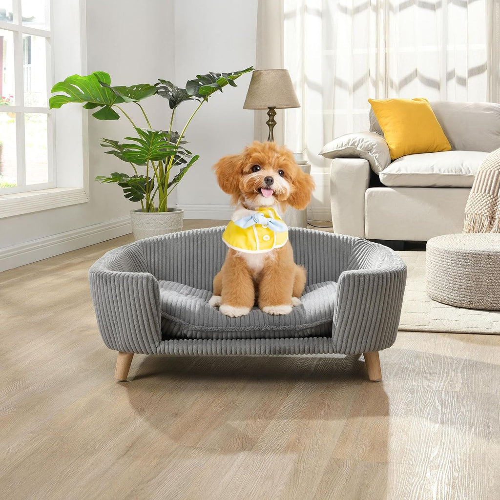 Elevated Dog Bed Frame for Small Dogs 30.25" x 21.75" x 14" Gray