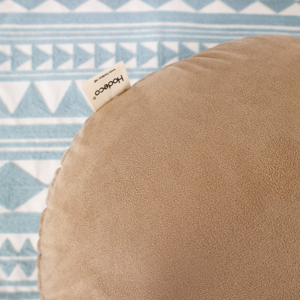 Round Throw Pillows Down-Like Polyester Filling Super Soft Ultra Fluffy Feather-Like Touching Decorative Circle Floor
