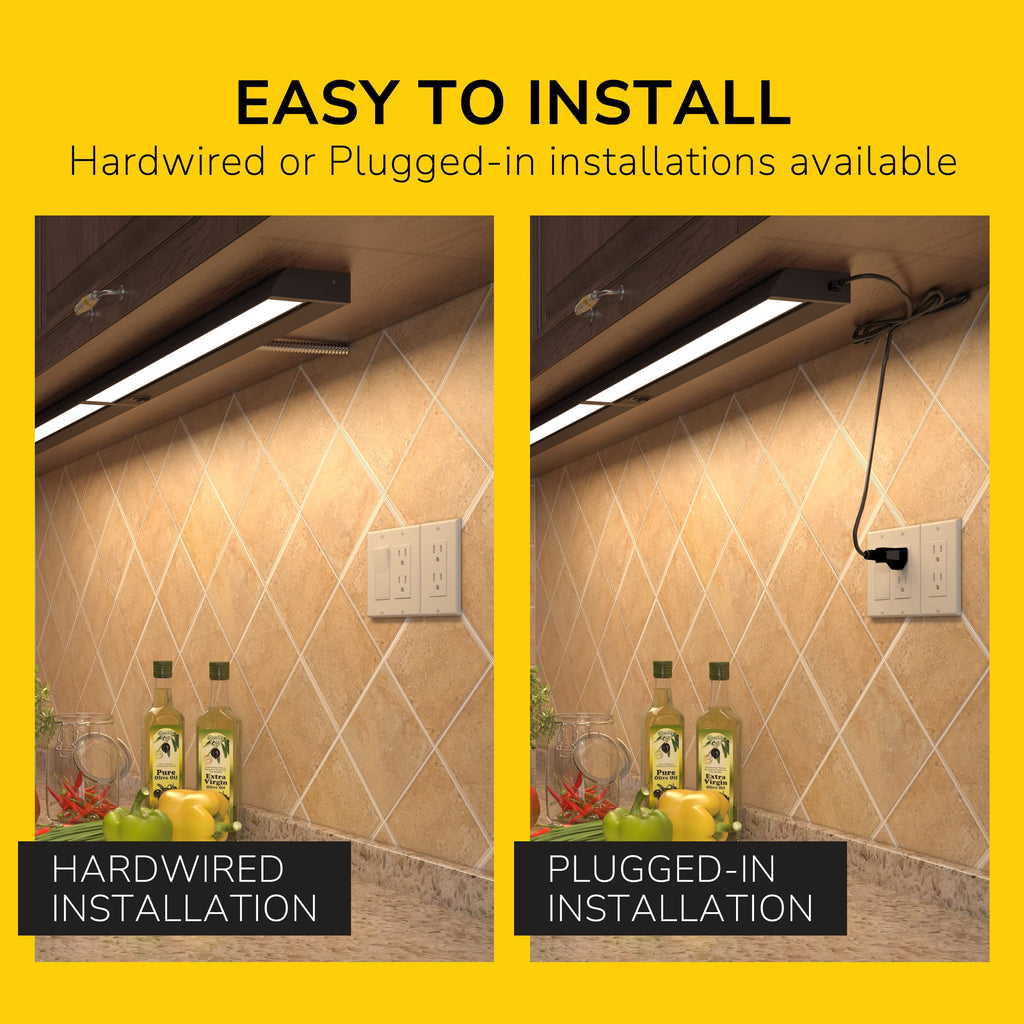 Swivel LED Under Cabinet Light, 3-CCT Selectable, Bronze