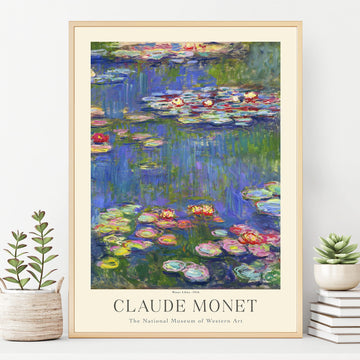 Claude Monet Museum Gallery Exhibition Poster - Art Works Prints, Vintage Print Wall Decor (Collection 1) - 18x24