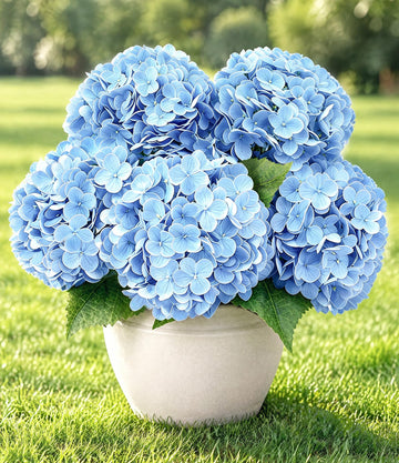 5Pcs Light Blue Artificial for Outdoor Porch Decor