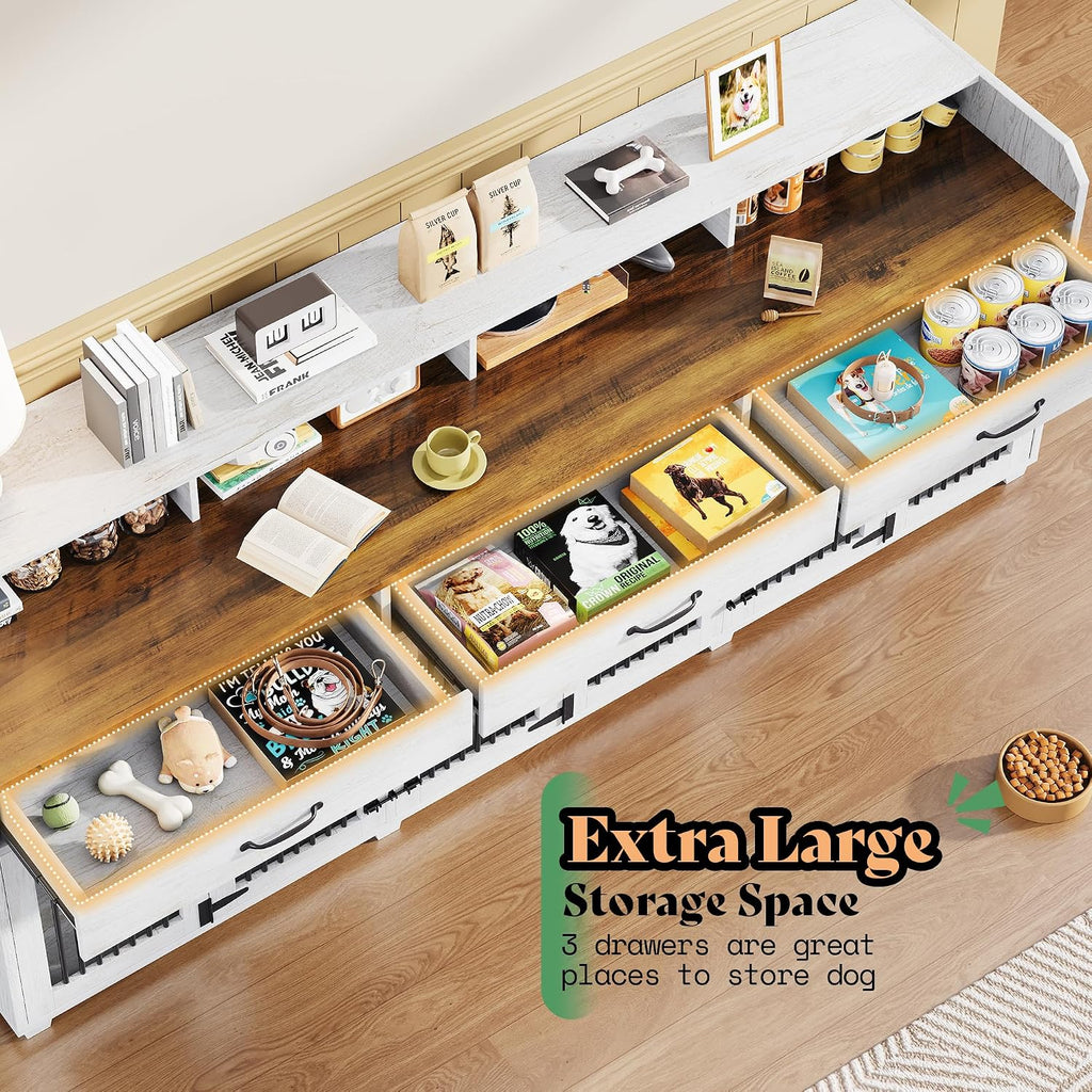 Dog Crate Furniture, Multi-Functional TV Stand with Storage