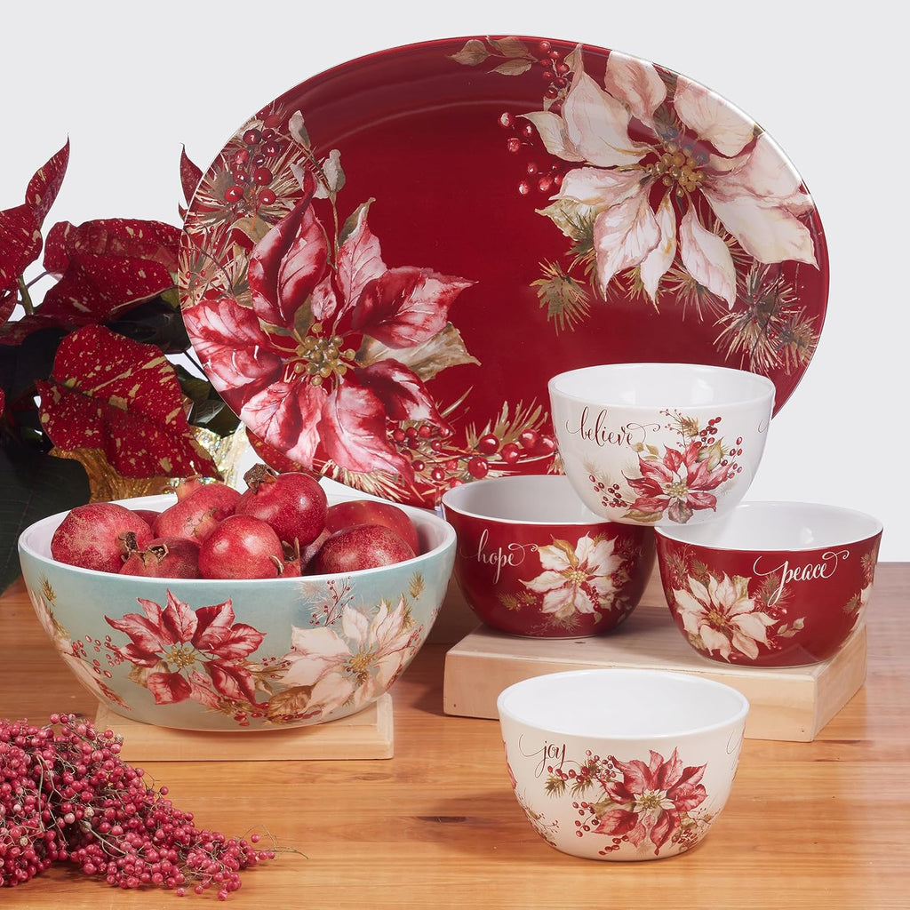 Winters Joy 16 Piece Dinnerware Set, Service for 4