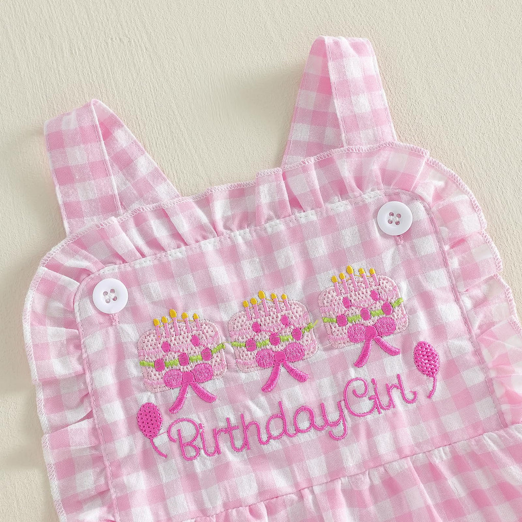 Toddler Baby Girl Easter Outfit Bunny Overalls Bell Bottoms Rabit Romper Jumpsuit Old Clothes (Birthday