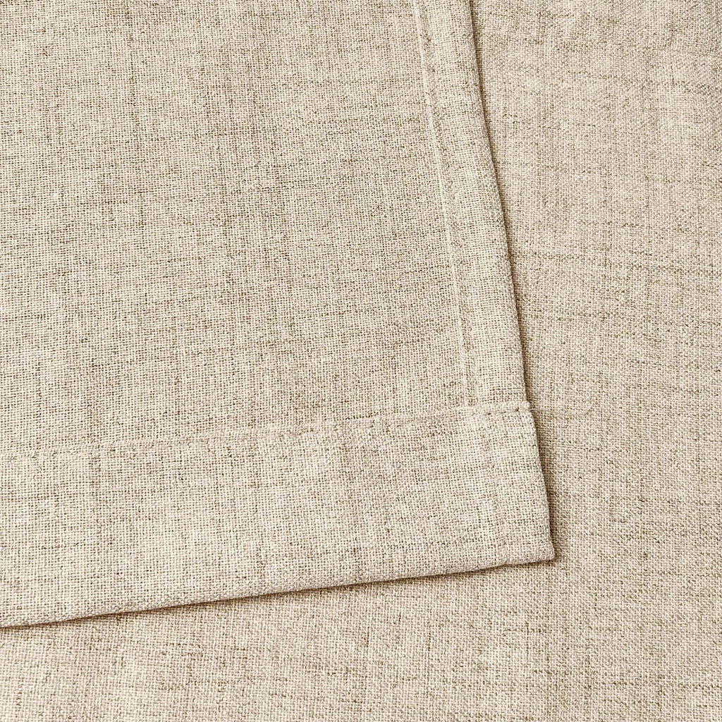 Farmhouse Faux Linen Valance for Windows, 54x15 inch, Khaki Tan
