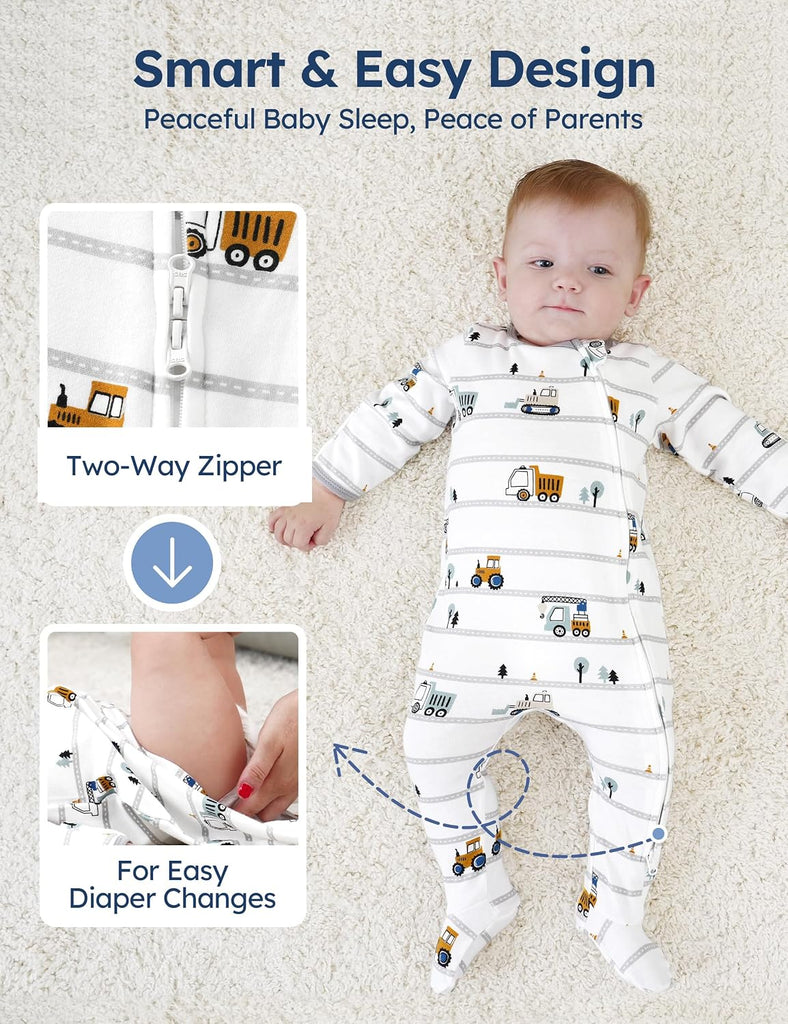 Baby Sleepers 100% Organic Cotton Baby Pajamas Boys Girls Clothes
