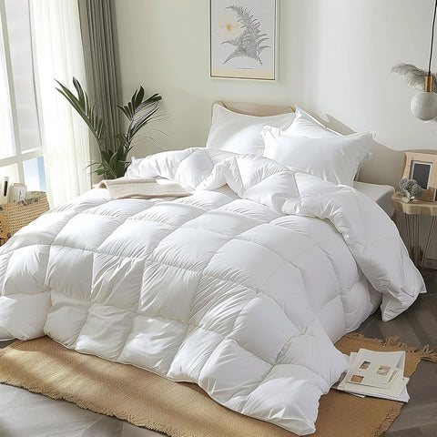 Goose Feather Down Fiber Comforter - Twin Duvet Insert