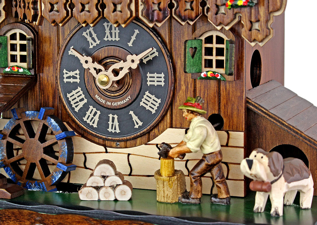 Adolf Herr Quartz Cuckoo Clock - The Busy Wood Chopper