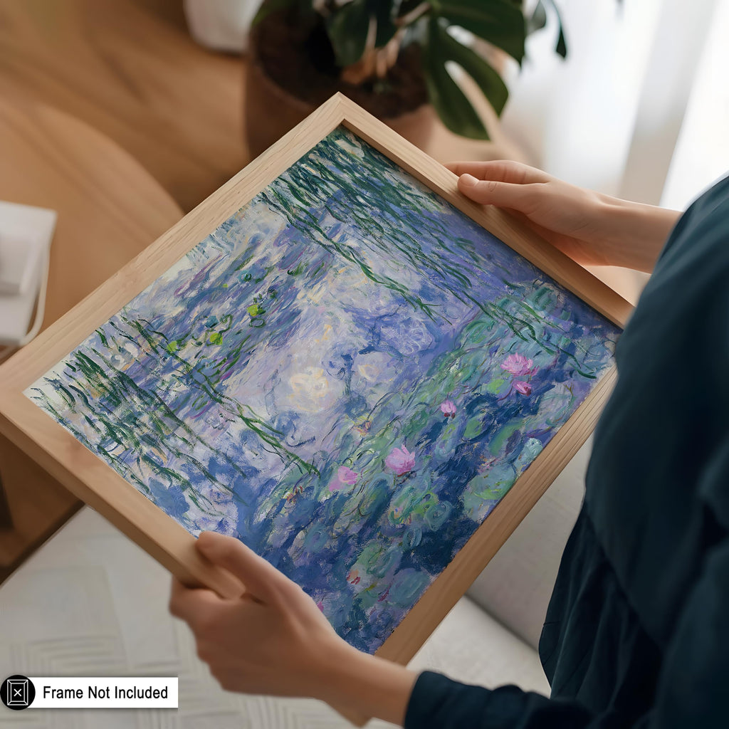 Master Classic Claude Monet Poster - Vintage Impressionism Print - Gift for Artist, Painter - Water Lilies, Landscape