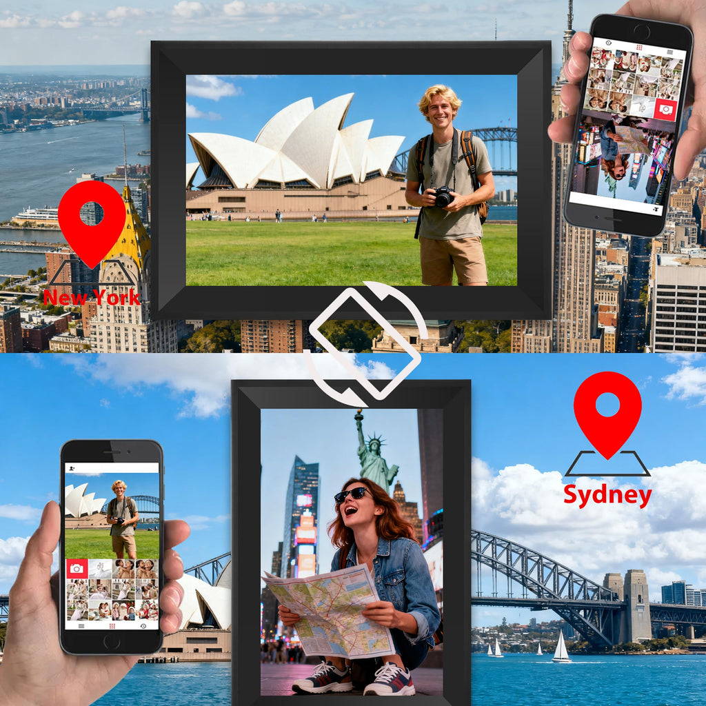 10.1Inch Digital Picture Frames WiFi Smart Touch Screen Digital Calendar