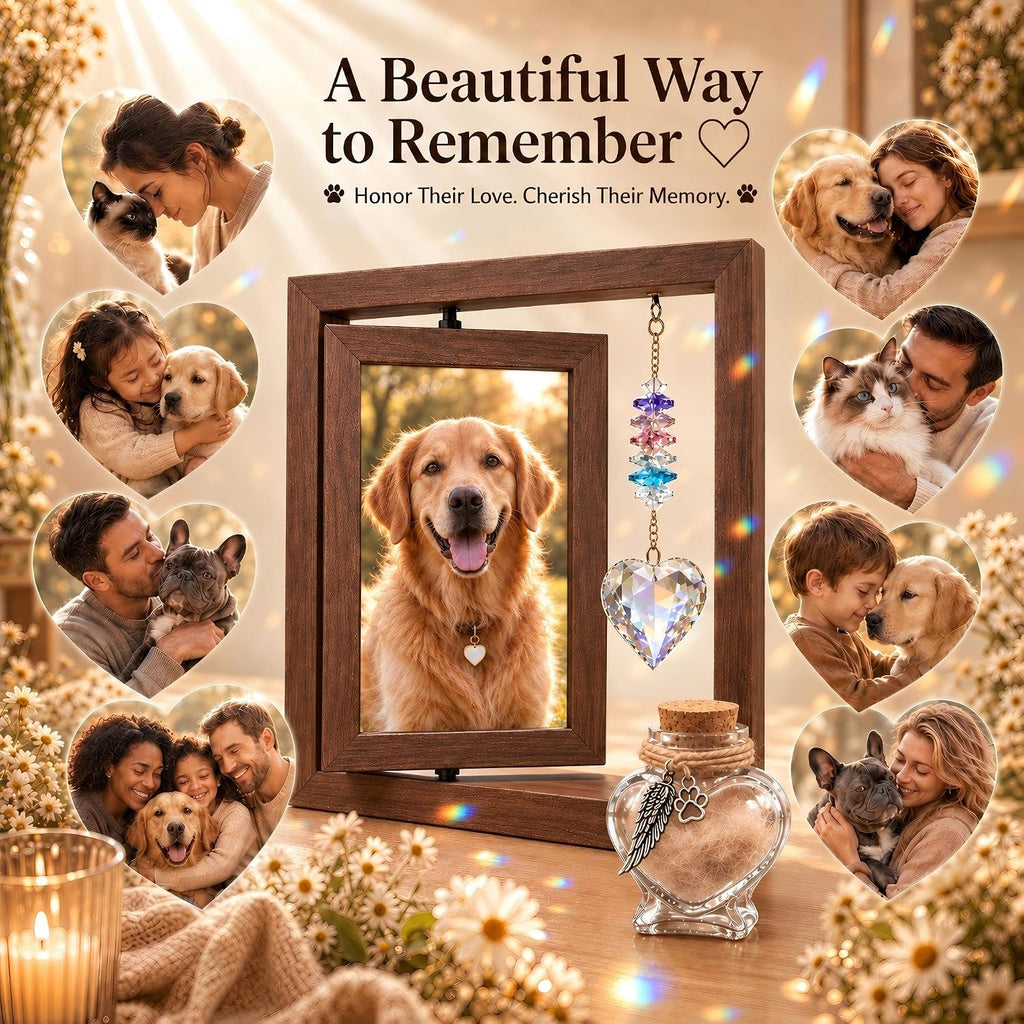 Dog Memorial Gifts For Loss of Dog, Heaven Sympathy Gifts with Suncatcher