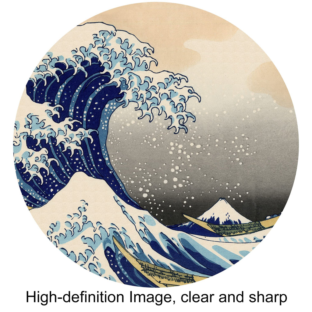 The Great Wave Off Kanagawa by Hokusai Cultural Historic 3 Panel wall Art Decorations Giclee Print On Canvas