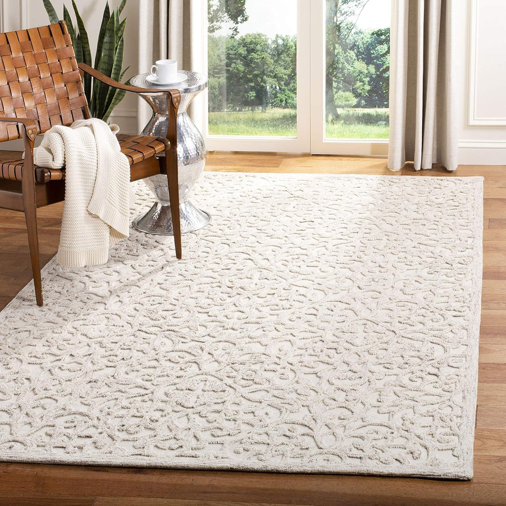 Area Rug 8x10 - Trace - Large - Camel & Ivory, Handmade Wool