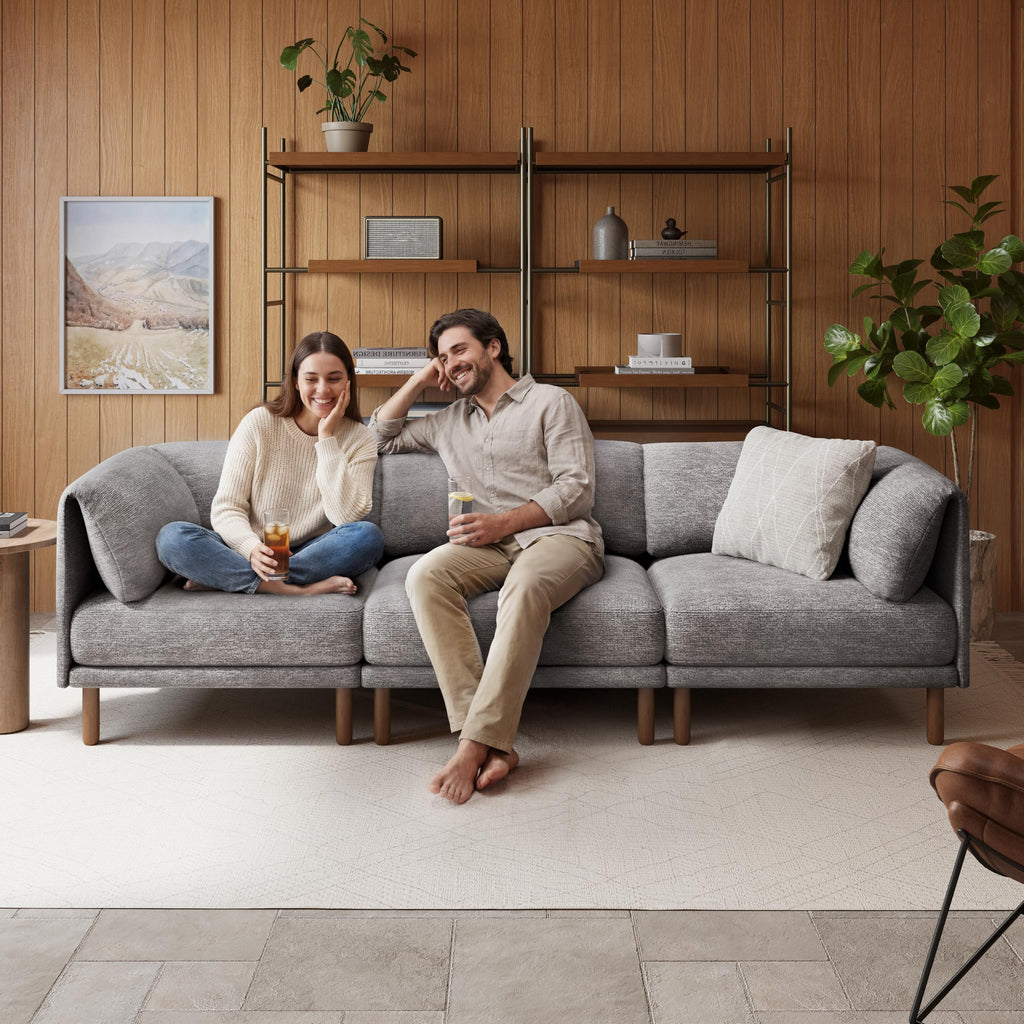 Cloud Sectional Couches, Modular Sectional Sofa, Grey