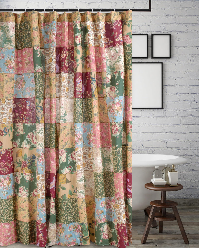 Antique Chic, 72x72 inches, Featuring Authentic Patchwork Construction, 100% Cotton, Lined