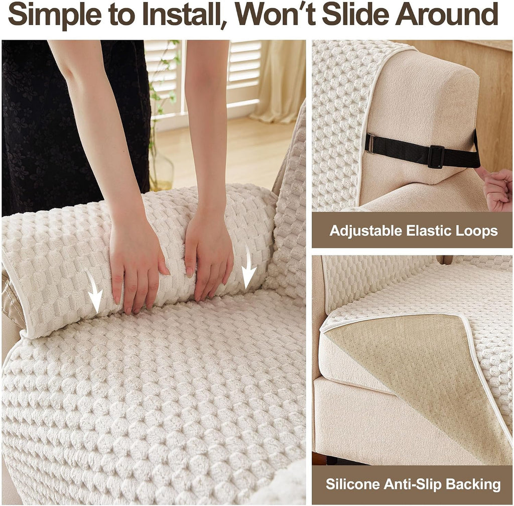 Waterproof Recliner Chair Covers, Non-Slip Armchair Cover for Dogs