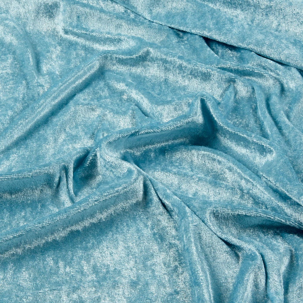 Panne Velvet Baby Blue, Fabric by the Yard