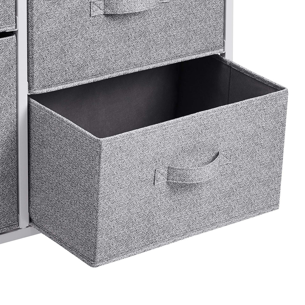 Bedroom Closet Organizer with 5-Fabric Storage Drawers for Clothes Storage, White