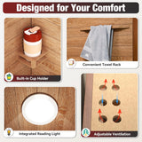 1- Person Infrared Sauna for Home, Low EMF FAR Remotely Controllable Indoor Sauna with WiFi & BT Control