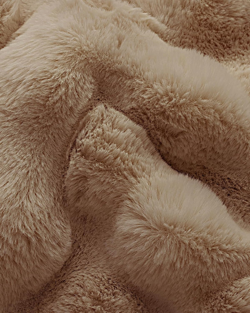 Earth Bubble Cuddle Blanket, Faux Fur Ultra-Soft Luxury Throw Blanket | Comfortably Weighted Design for Lounging or