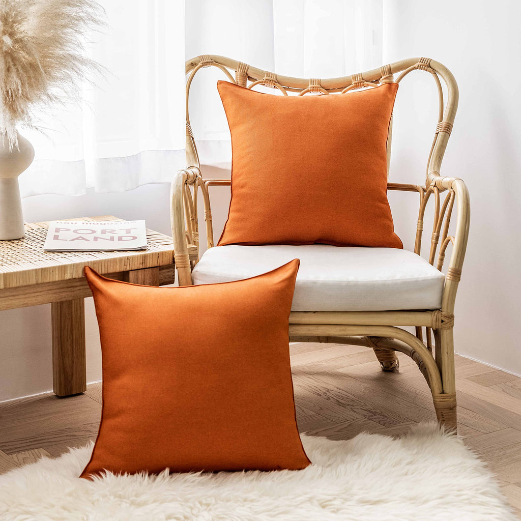 Outdoor Pillow Covers Decorations Outdoor Pillows Covers 18x18 Pumpkin Throw Pillow Covers Porch, 18 x 18 cm, Set of