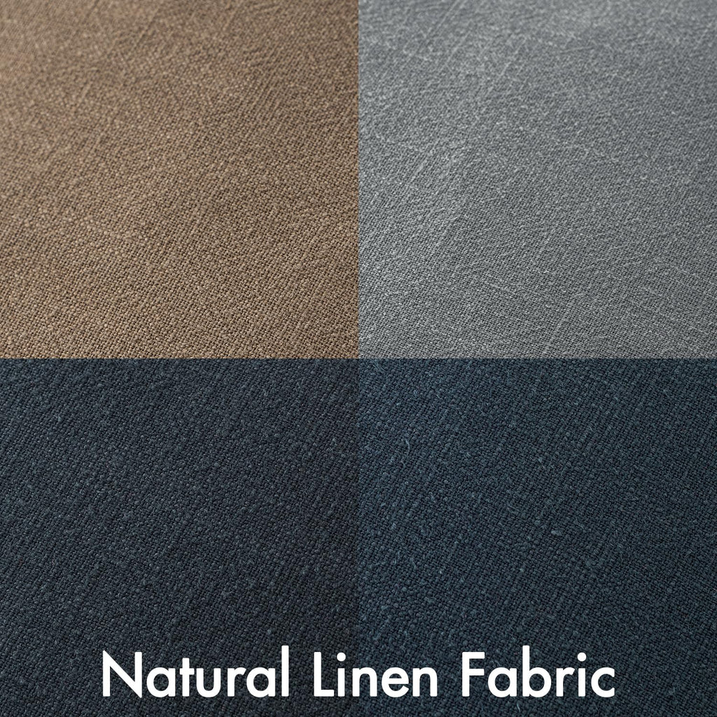 Neutral Navy Boho Linen Pillow Covers 20x20 Inch Pack of 4