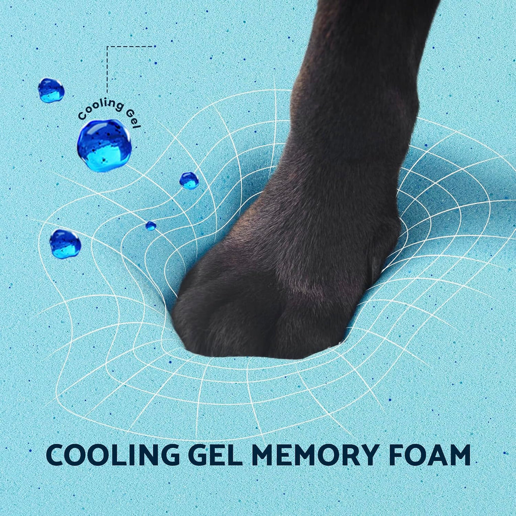 Orthopedic Memory Foam Dog Bed for Extra Large Dogs, Waterproof Lining and Non-Slip Bottom, Removable and Machine
