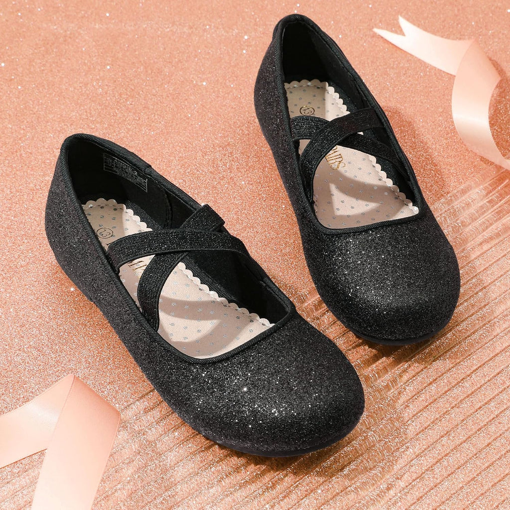 Pairs Girls Ballerina Dress Shoes Mary Jane Flats