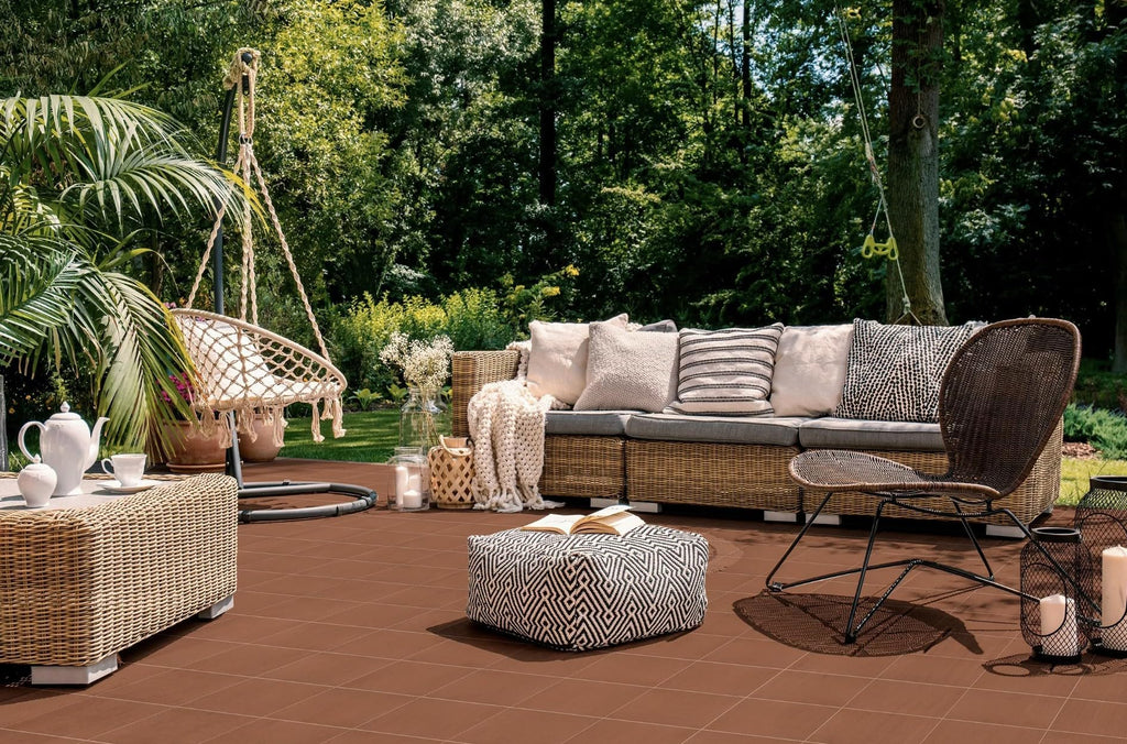 6x6 Matte Red Quarry Tile - Non-Slip Heavy-Duty Ceramic Floor & Wall Tile, 30 Tiles (7.5 Sq Ft), for Commercial