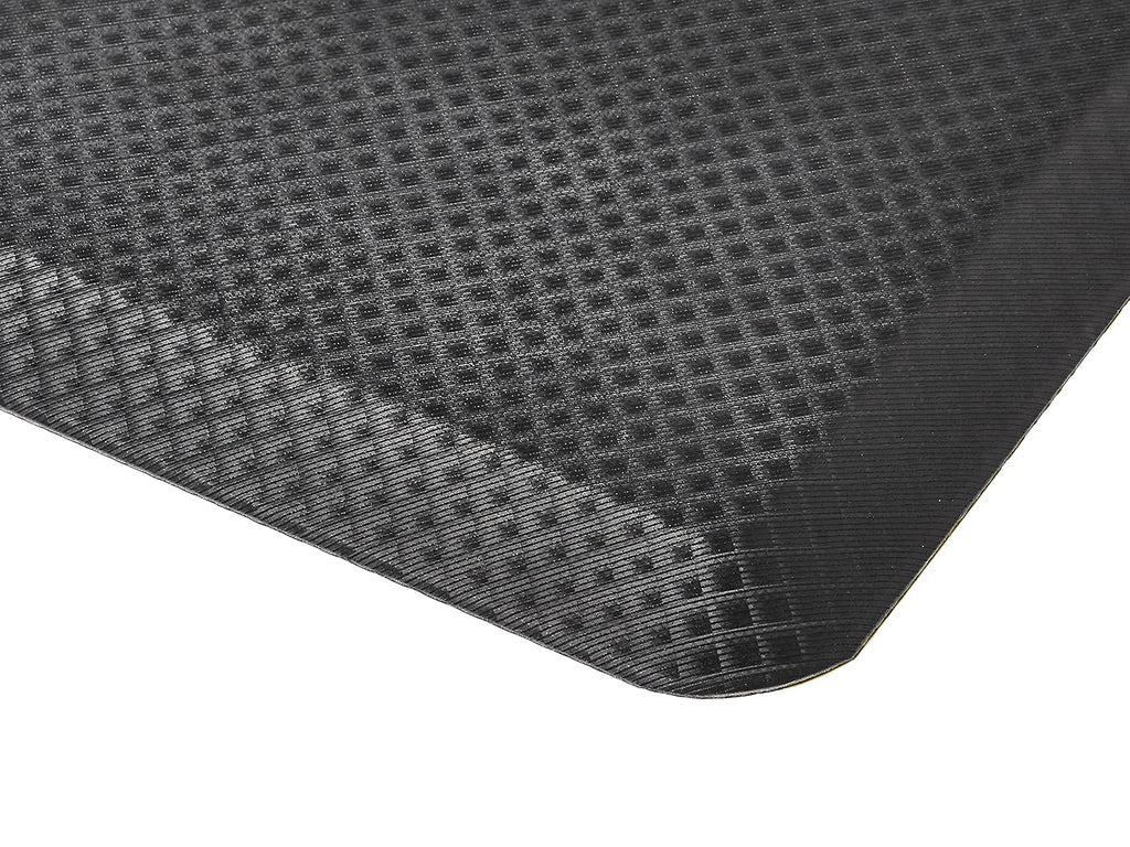 3/4" Rectangular Durable Anti-Fatigue Supportive Comfort Standing Mat, 32" x 20", Black