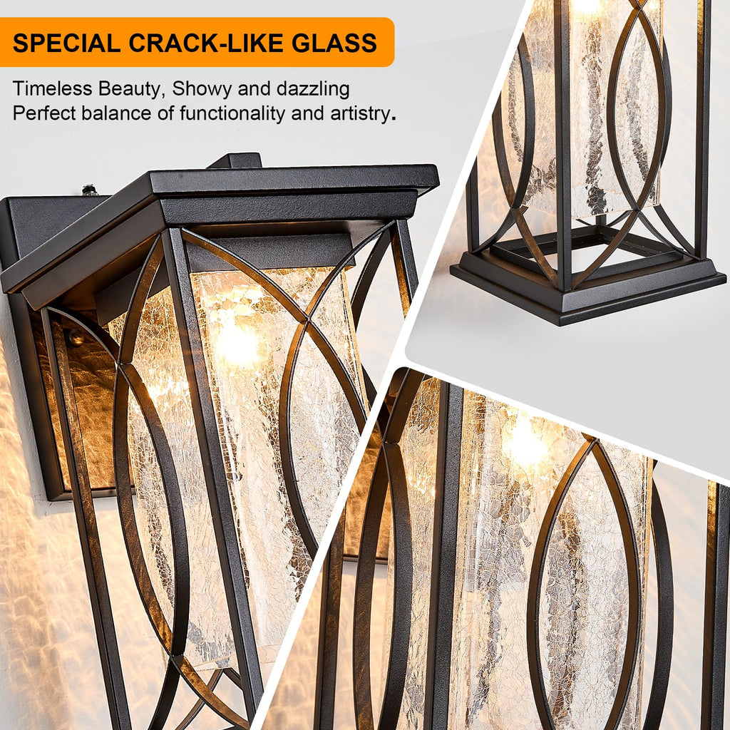 18" Extra Large Outdoor Sconce with photocell Sensor Coach Lantern Modern Large Exterior Light Fixture Waterproof