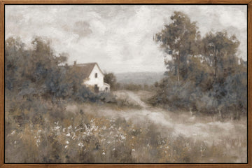 Vintage Farmhouse Wall Art - 3D Prints Oil Painting with Simulated Hand-Painted Brushstrokes Authentic Texture