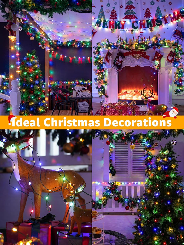 Christmas Lights 1200 LED 394 FT, Waterproof Outdoor String Lights with 8 Modes, Fairy Lights for Holiday Decor