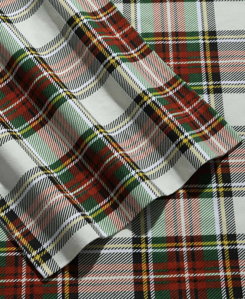 Deep Pocket Flannel Sheet Set, Charleston Plaid