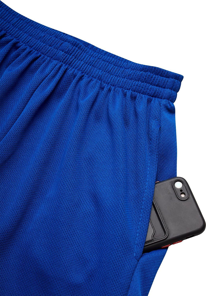Boys Basketball Shorts 3 Pack Performance Active Mesh Shorts