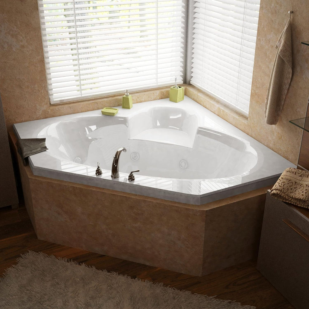 6060SWL Sublime 60 x 60 Corner Whirlpool Jetted Bathtub