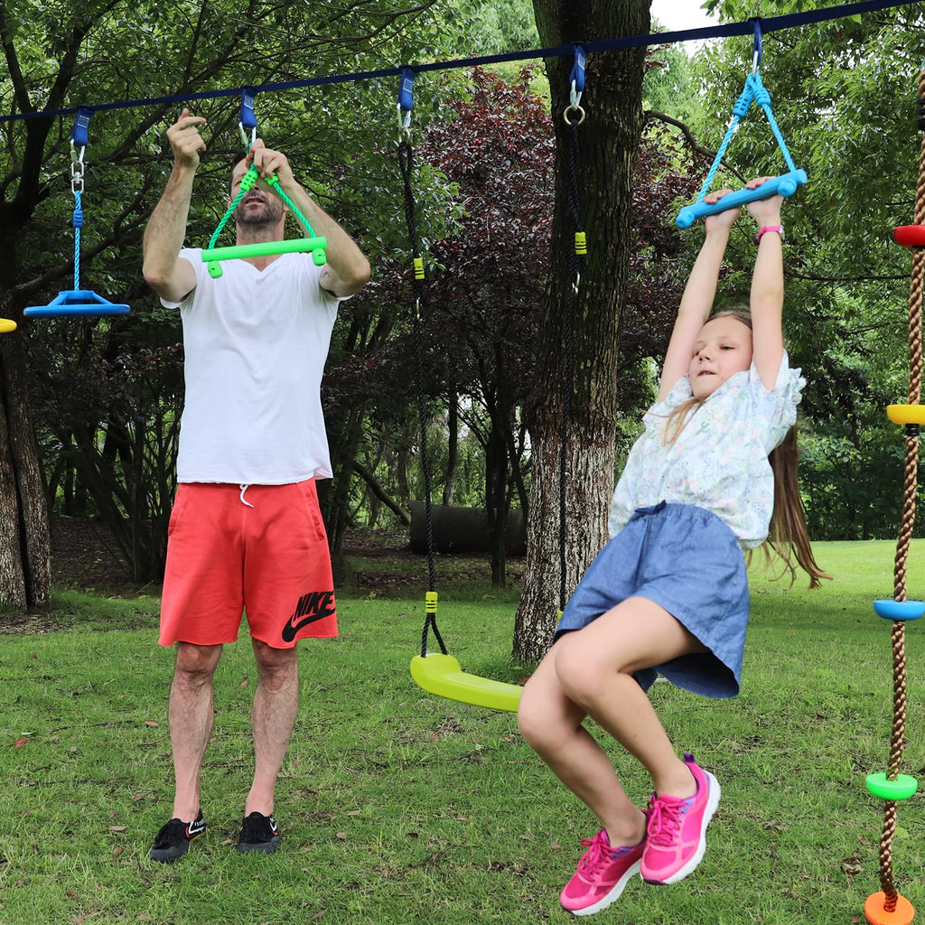 3-Pack Ninja Monkey Bars, Trapeze Swing Bars for Kids