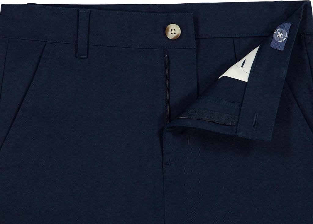 Boys' School Uniform Flat Front Twill Short, Pack