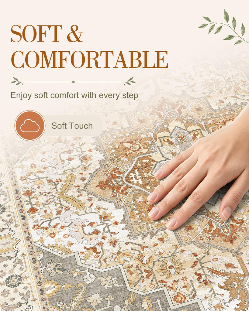 2x7 Washable Runner Rug, Soft Non Slip Carpet Kitchen