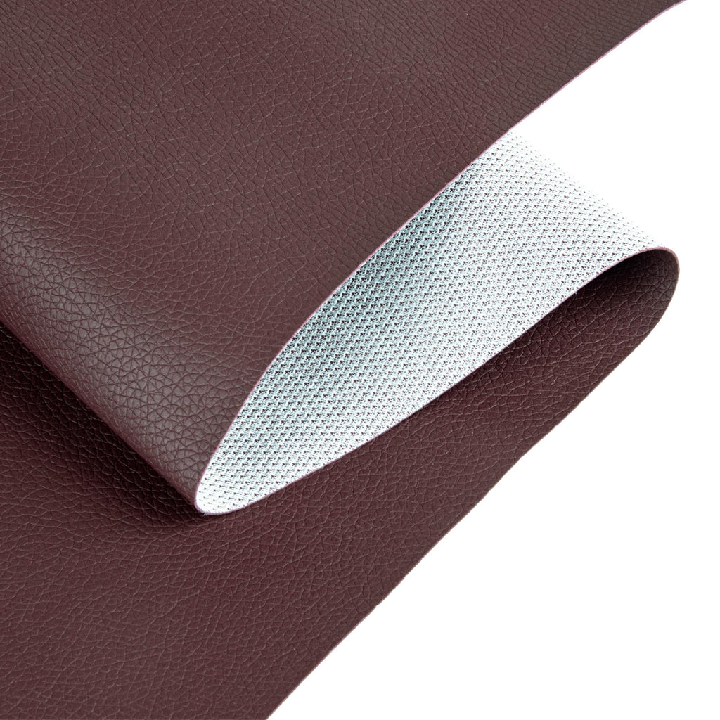Faux Leather Sheets for Crafts, Lychee Grain Texture Synthetic Fabric Upholstery DIY Projects for Boat Automotive